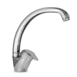 MISCELATORE MONOCOMANDO PER LAVELLO BOCCA TONDA GIREVOLE SERIE ECOLINE