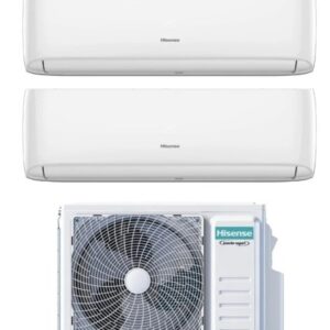 Condizionatore Dual Split Hisense Hi-Comfort 12+18 con 3AMW72U4RJC R-32 Wi-Fi Integrato