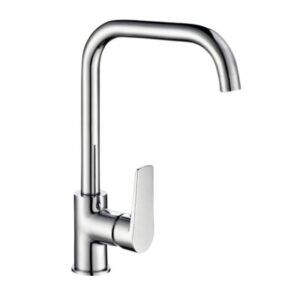 MISCELATORE MONOCOMANDO PER LAVELLO MONOFORO,BOCCA GIREVOLE.SERIE BLUE