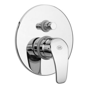 MISCELATORE MONOCOMANDO DA INCASSO PER VASCA CON DEVIATORE SERIE GLASS