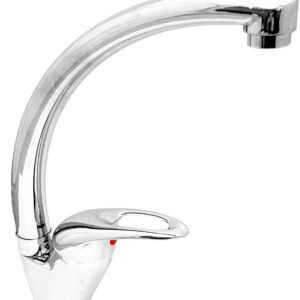 MISCELATORE MONOCOMANDO PER LAVELLO MONOFORO ,BOCCA TONDA GIREVOLE SERIE 'NEW MILLENIUM