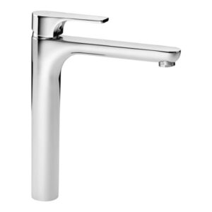 MISCELATORE MONOCOMANDO COLLO ALTO PER LAVABO SERIE SLIM