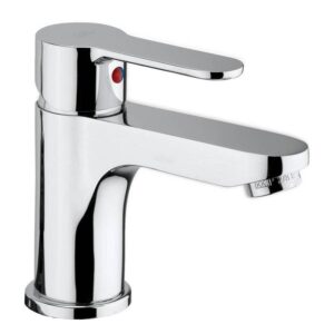 MISCELATORE MONOCOMANDO PER LAVABBO CON SCARICO SERIE QUADRAMIX