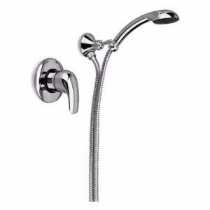MISCELATORE MONOCOMANDO DA INCASSO CON DOCCIA DOPPIO USO ,FLESSIBILE CM 150 SERIE MILLENIUM DUE