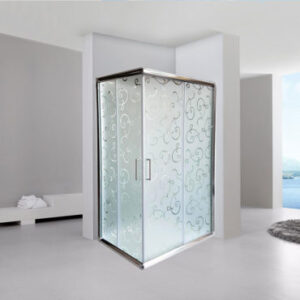 BOX DOCCIA DECORATO APERTURA SCORREVOLE DF04 SERIE DECOR