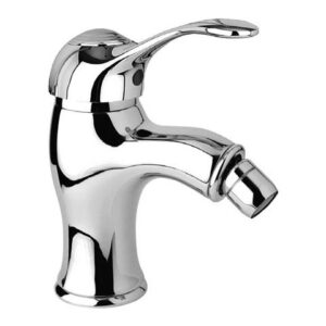MISCELATORE MONOCOMANDO PER BIDET CON SCARICO EROGAZIONE A DOCCETTA ORIENTABILE  'SERIE RICORDI